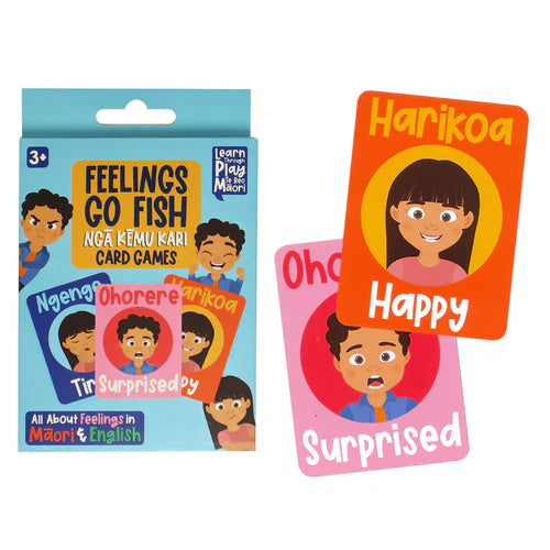 Koha Create Go Fish Game Te Reo Emotions available at Bear & Moo