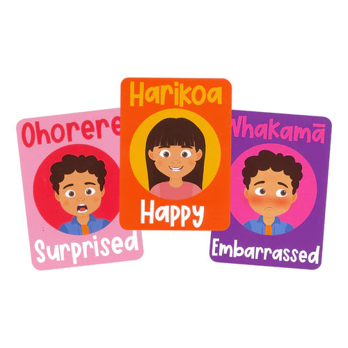 Koha Create Go Fish Game Te Reo Emotions available at Bear & Moo