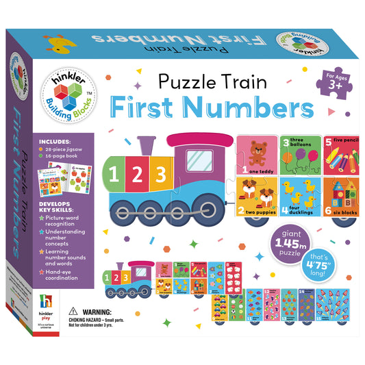 Hinkler Building Blocks Puzzle Train First Numbers available at Bear & Moo