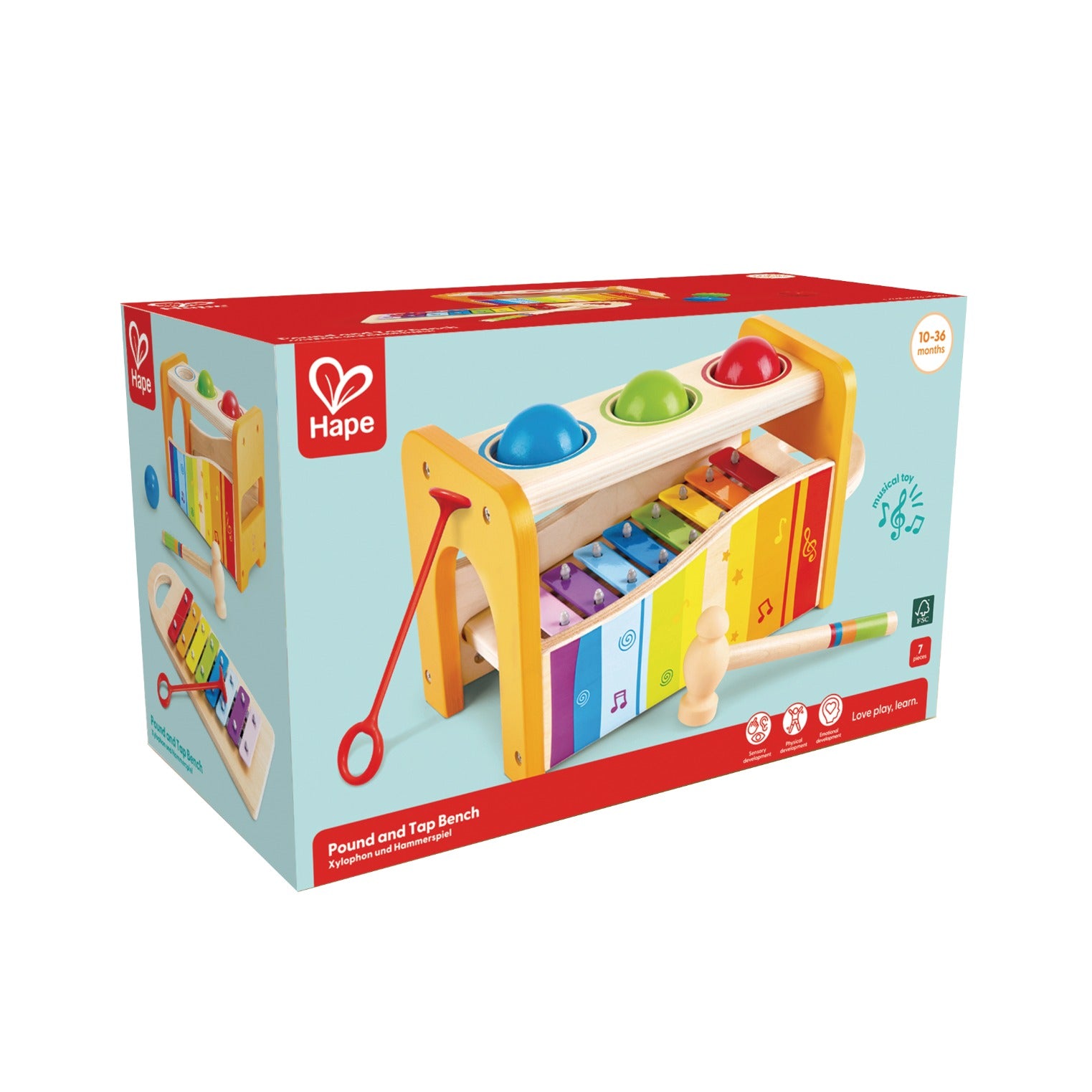 Hape Pound and Tap Bench available at Bear & Moo