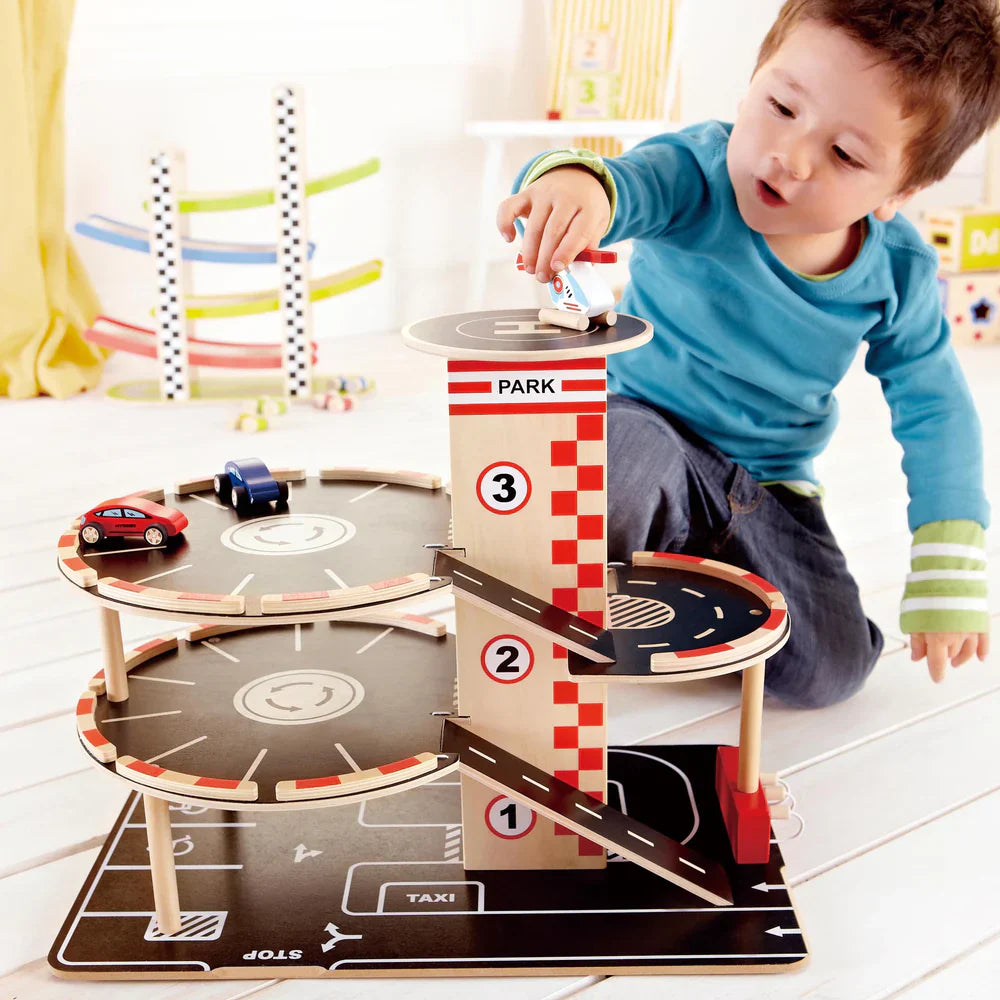 Hape Park and Go Garage available at Bear & Moo