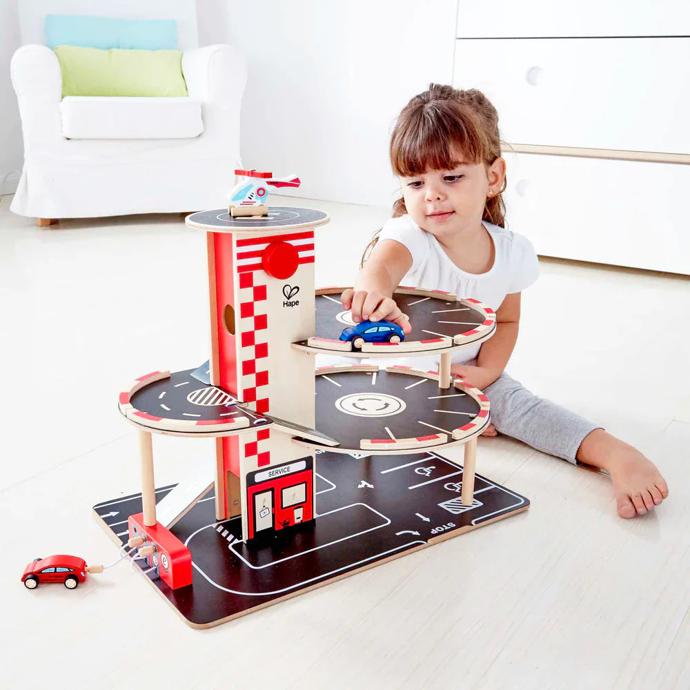 Hape Park and Go Garage available at Bear & Moo