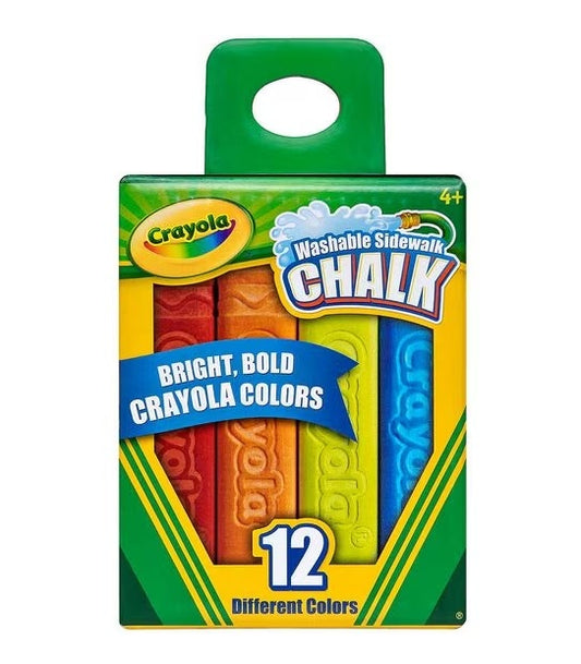 Crayola Washable Sidewalk Chalk Pack 12 available at Bear & Moo