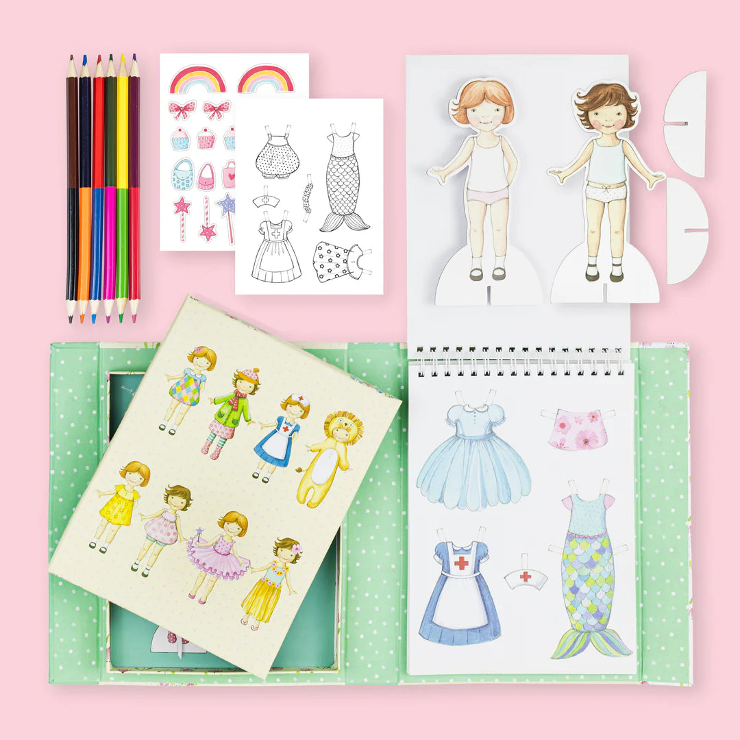 Tiger Tribe Paper Doll Kit | Vintage available at Bear & Moo