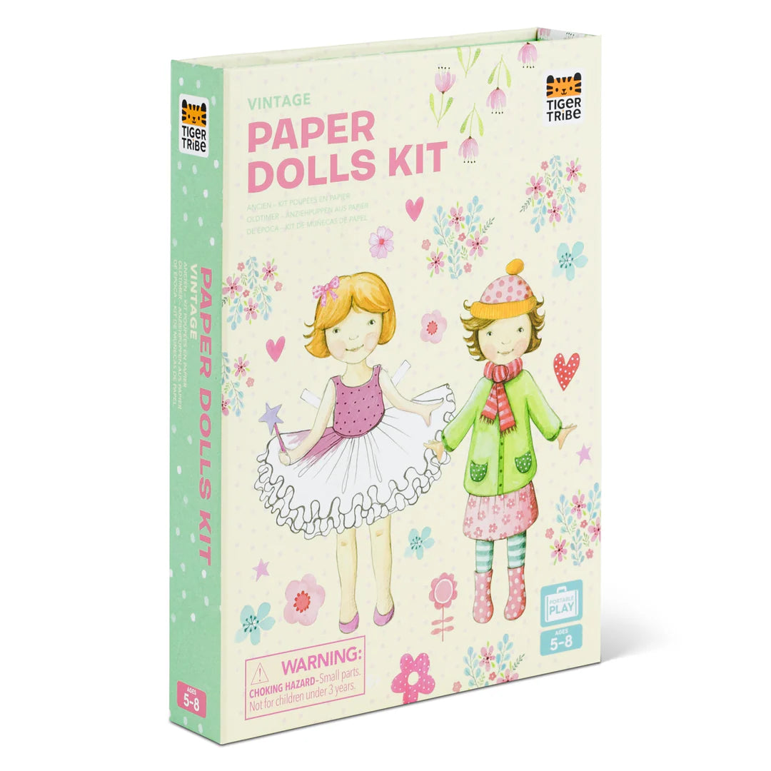 Tiger Tribe Paper Doll Kit | Vintage available at Bear & Moo