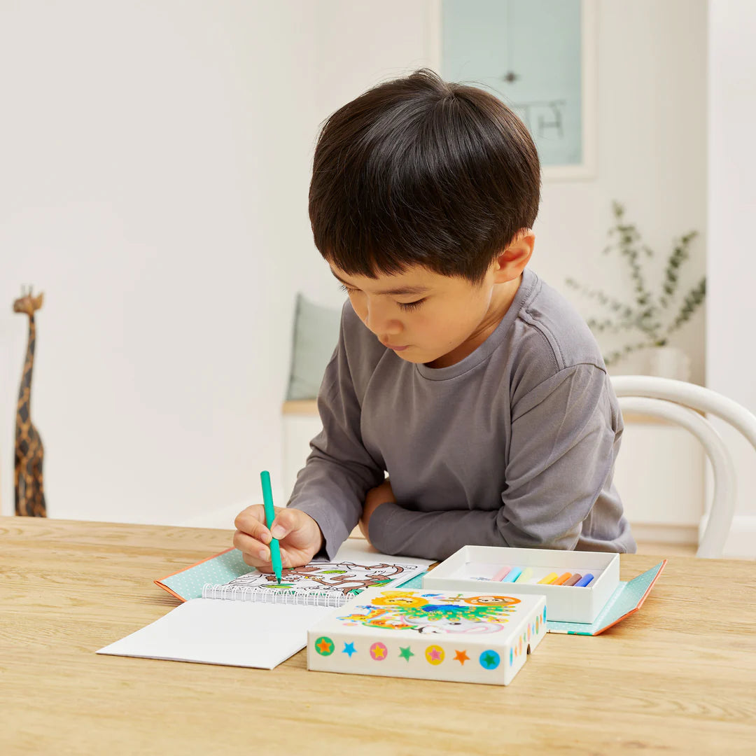 Tiger Tribe Colouring Set - Zoo available at Bear & Moo