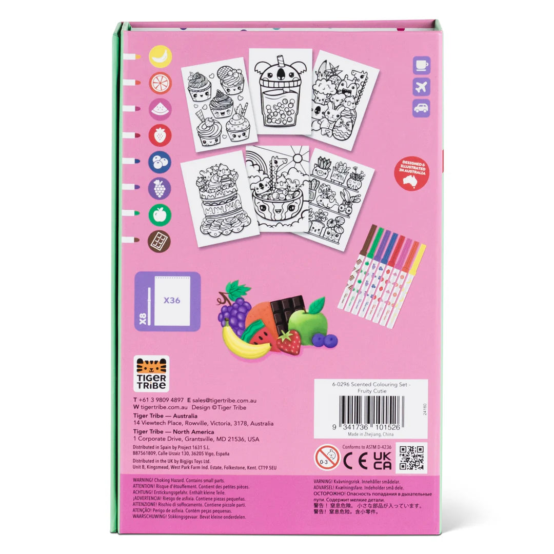 Tiger Tribe Scented Colouring | Fruity Cutie available at Bear & Moo