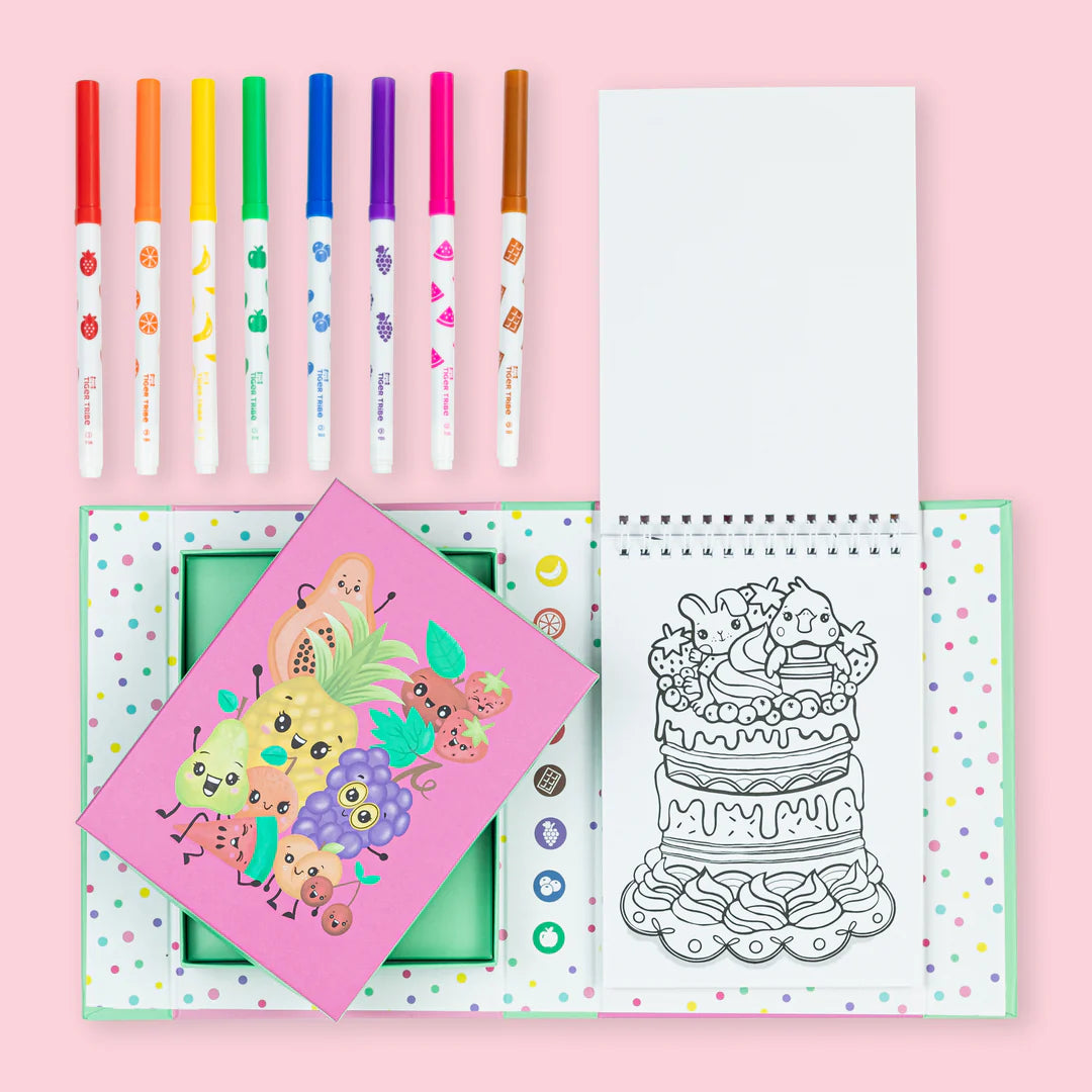 Tiger Tribe Scented Colouring | Fruity Cutie available at Bear & Moo