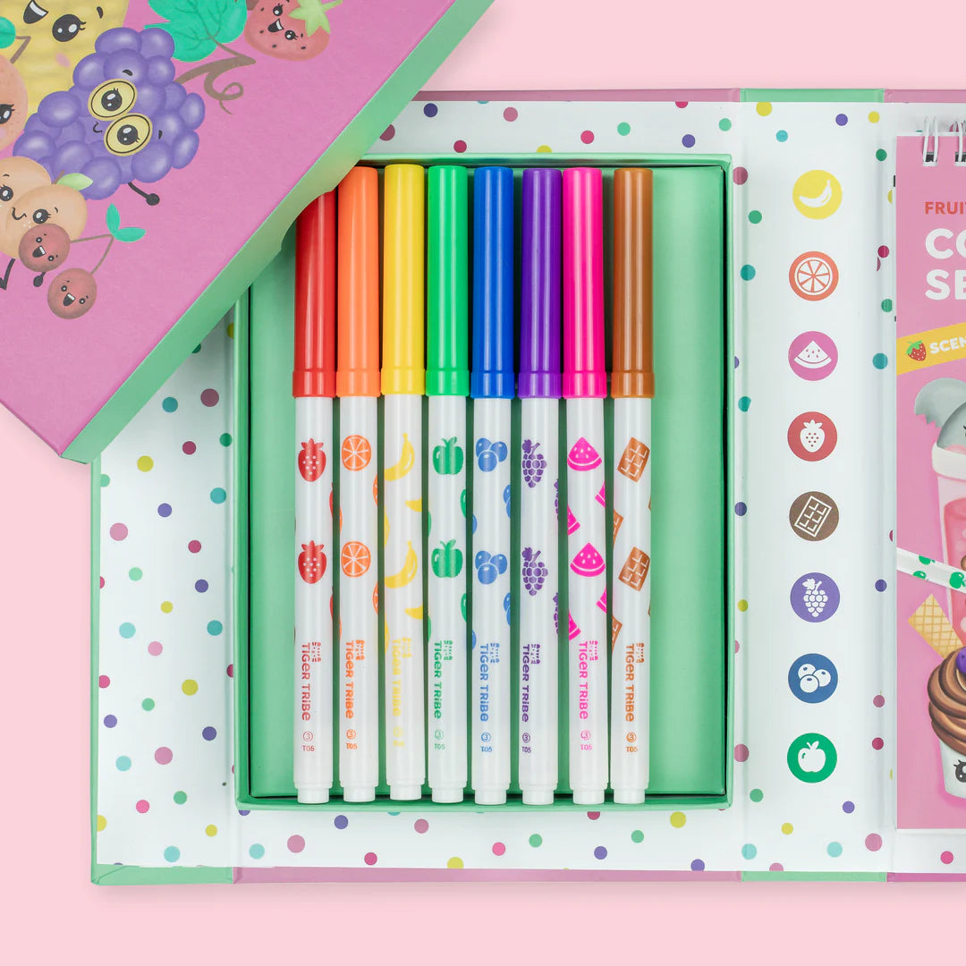 Tiger Tribe Scented Colouring | Fruity Cutie available at Bear & Moo
