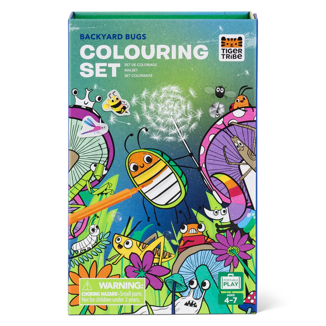 Tiger Tribe Colouring Set | Backyard Bugs available at Bear & Moo