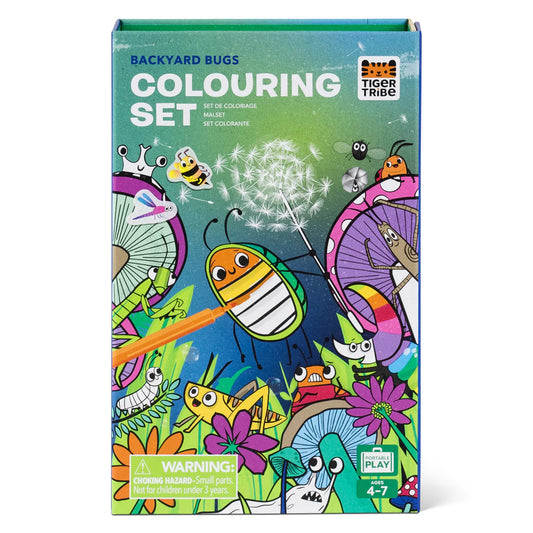 Tiger Tribe Colouring Set | Backyard Bugs available at Bear & Moo