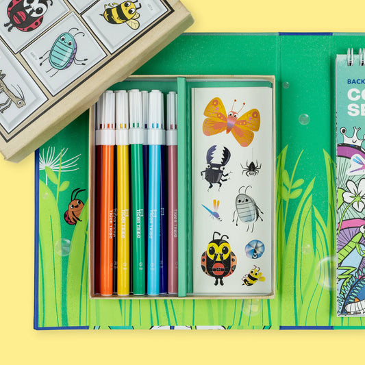 Tiger Tribe Colouring Set | Backyard Bugs available at Bear & Moo