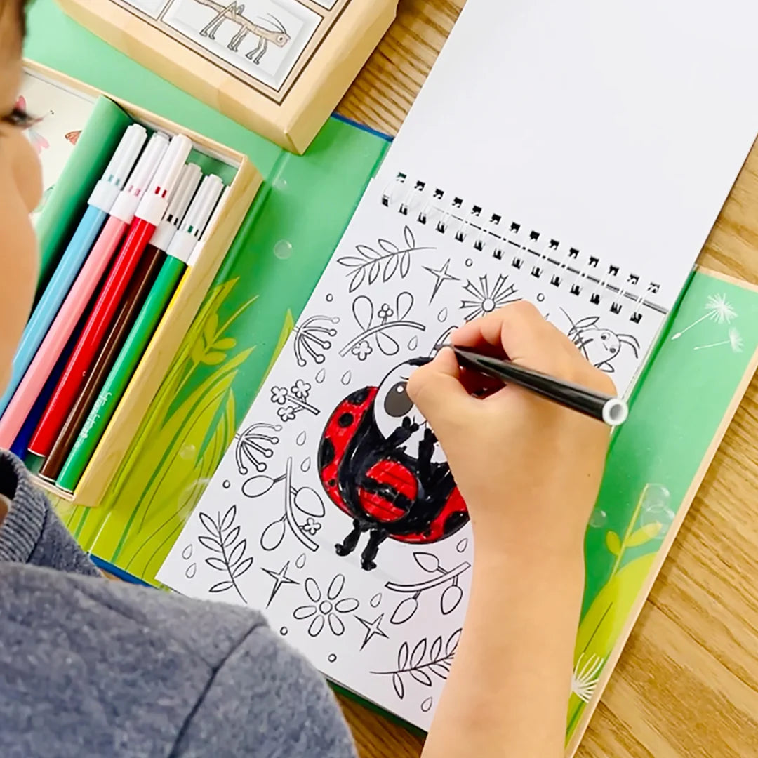 Tiger Tribe Colouring Set | Backyard Bugs available at Bear & Moo