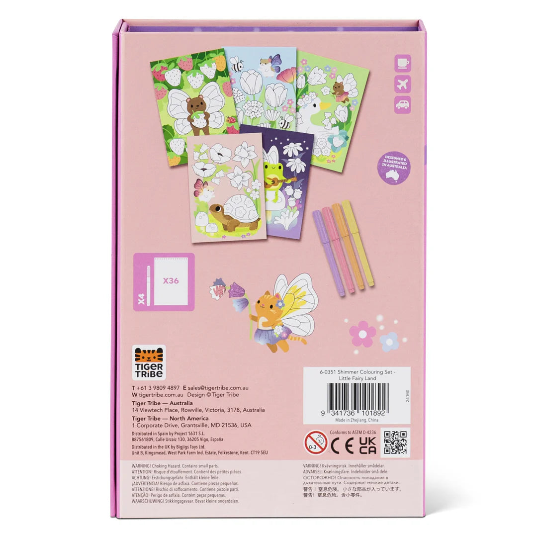 Shimmer Colouring Set | Little Fairy Land available at Bear & Moo