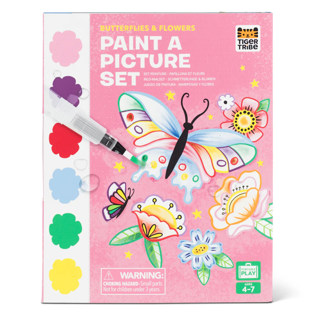 Tiger Tribe Paint A Picture Set | Butterflies & Flowers available at Bear & Moo
