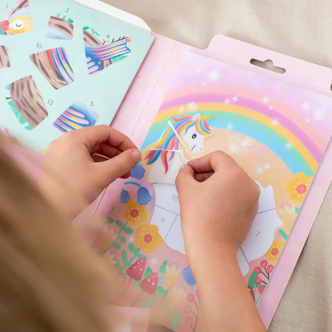 Tiger Tribe Sticker By Numbers - Magical Garden available at Bear & Moo