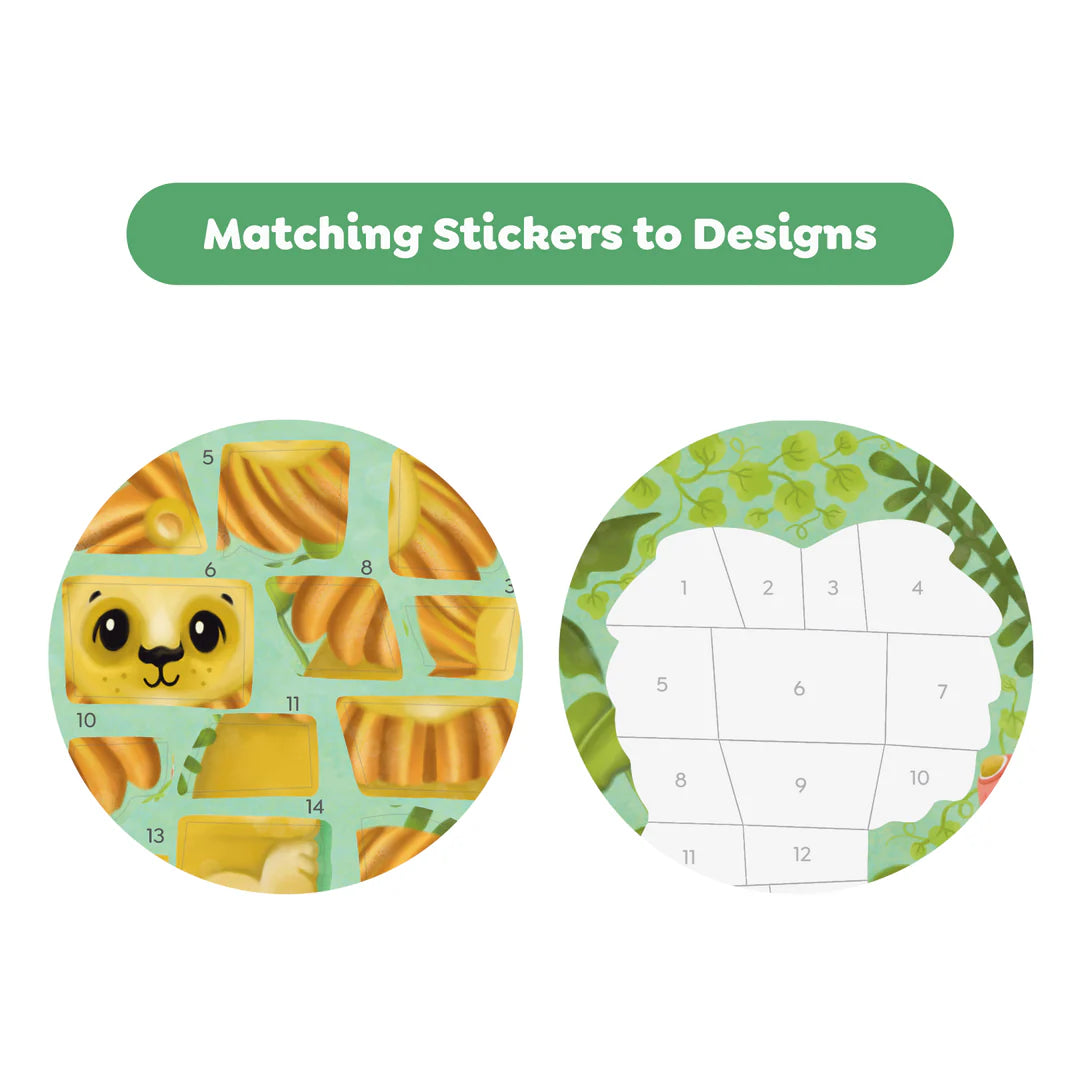Tiger Tribe Sticker By Numbers - Animals available at Bear & Moo
