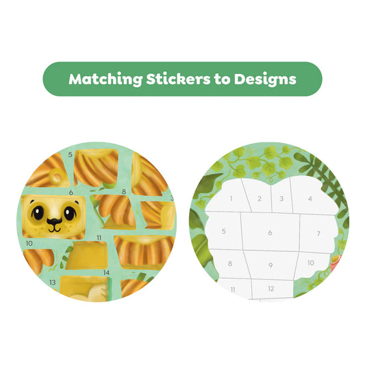 Tiger Tribe Sticker By Numbers - Animals available at Bear & Moo