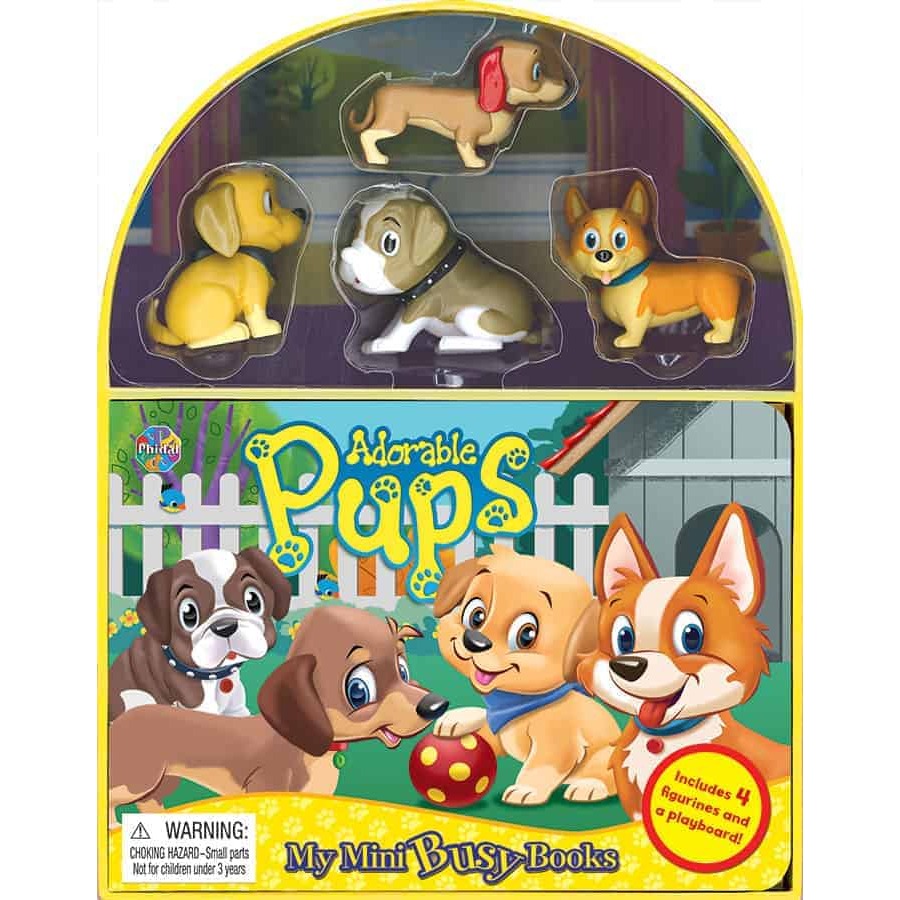 Phidal My Mini Busy Books | Adorable Pups available at Bear & Moo