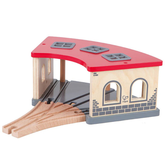Hape Big Engine Shed available at Bear & Moo