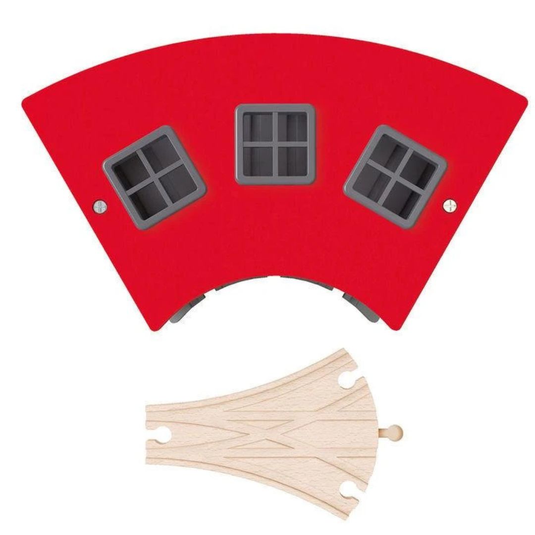 Hape Big Engine Shed available at Bear & Moo