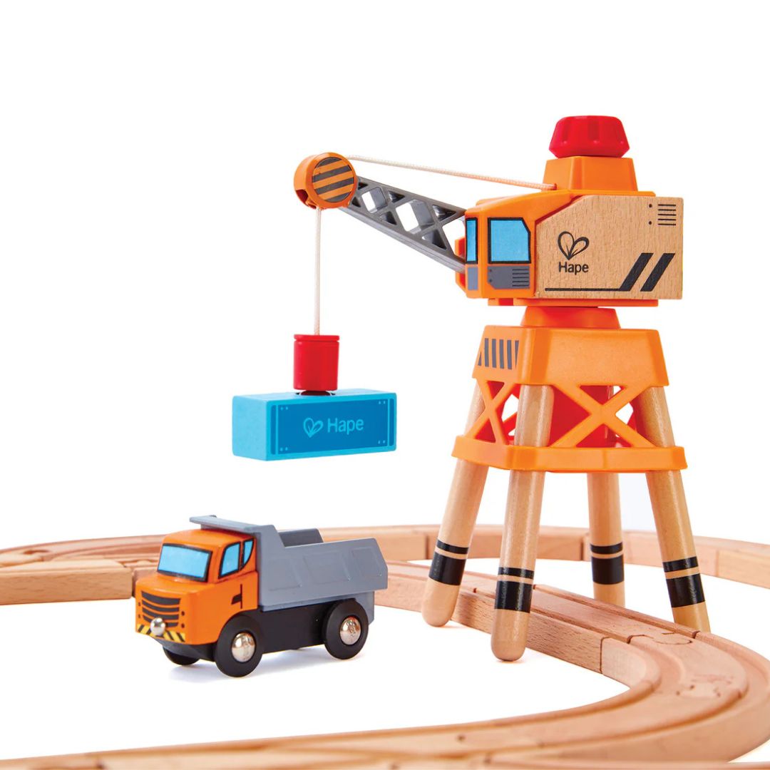 Hape Large Boom Crane available at Bear & Moo
