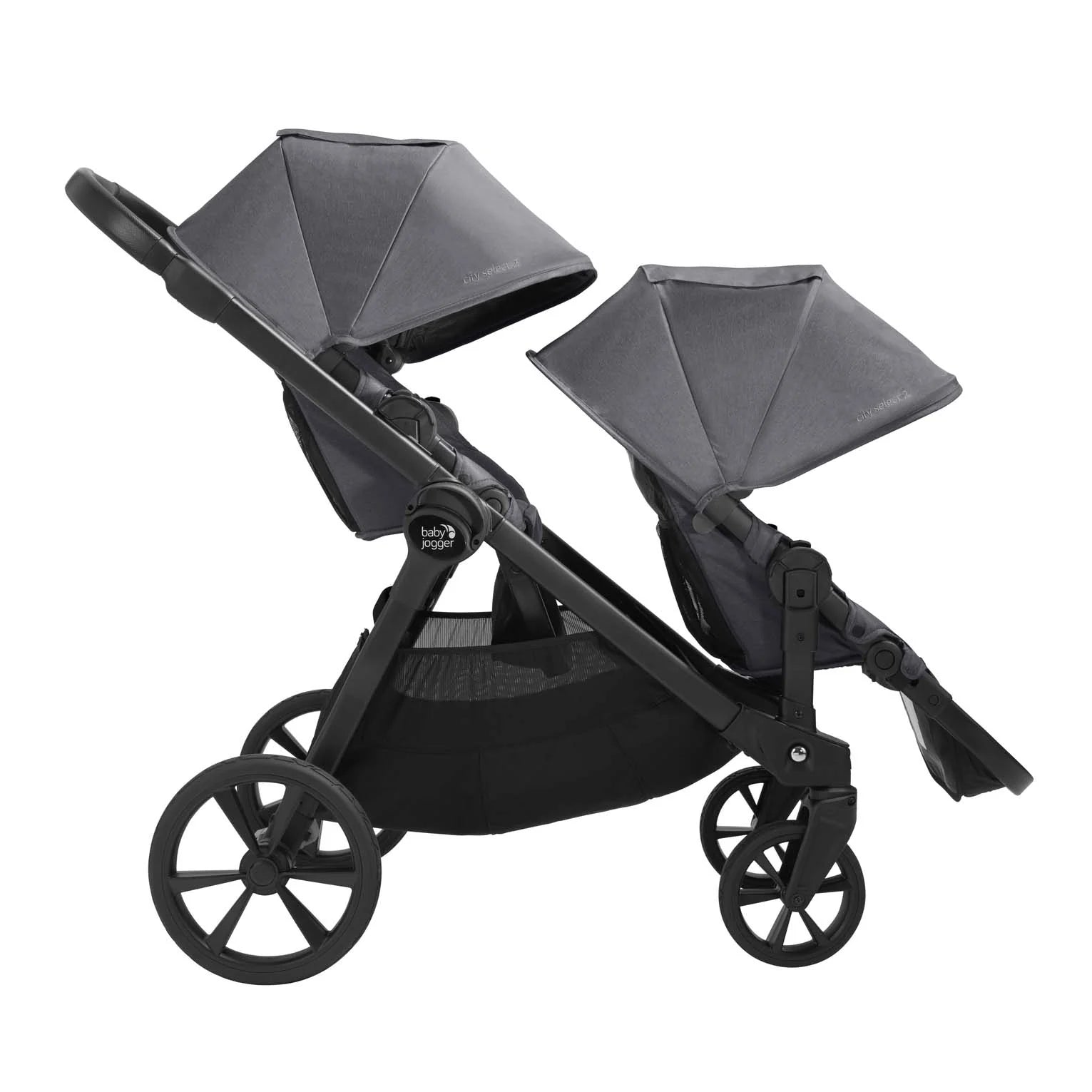 Baby Jogger City Select 2 Eco Second Seat in Harbor Grey available at Bear & Moo
