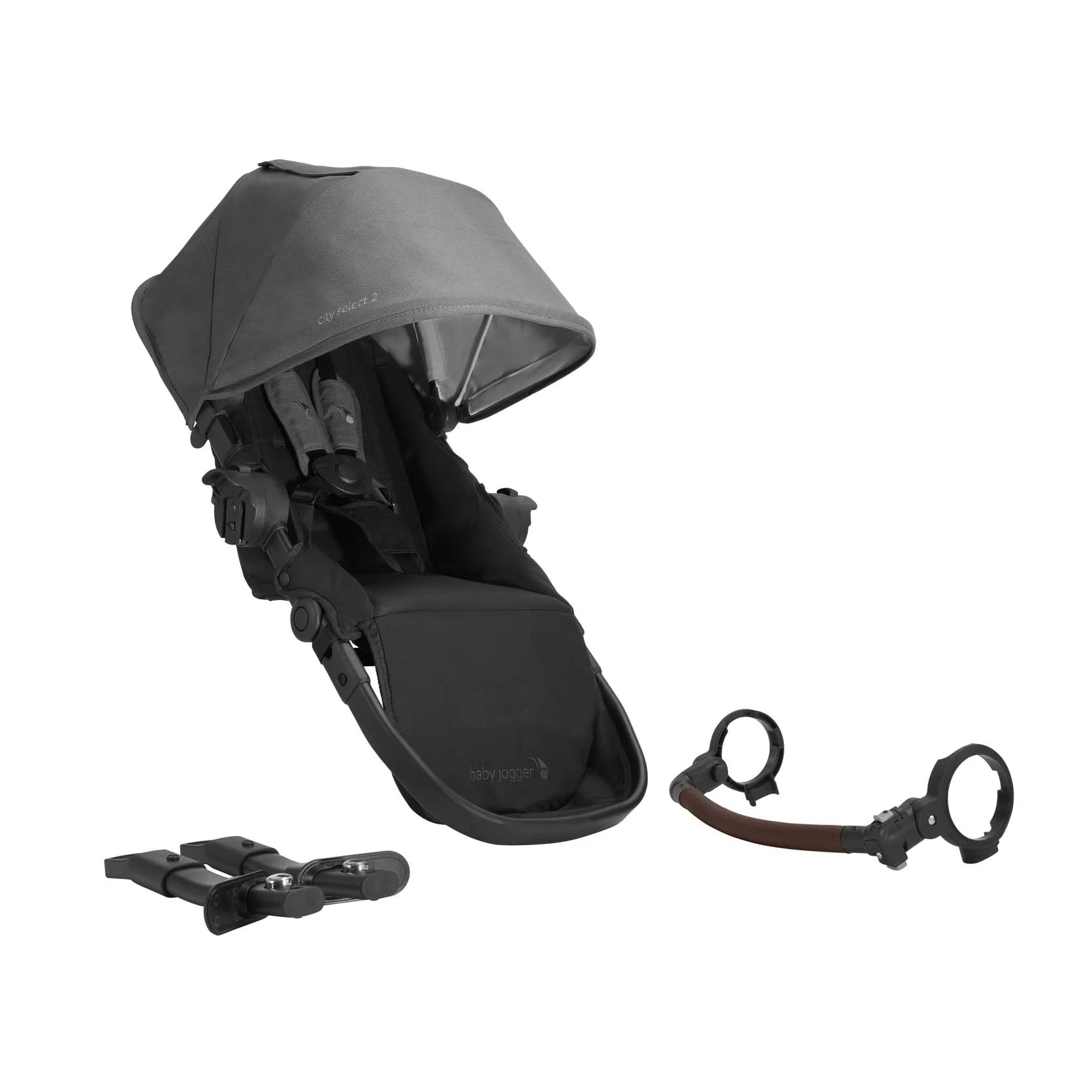 Baby Jogger City Select 2 Eco Second Seat in Harbor Grey available at Bear & Moo