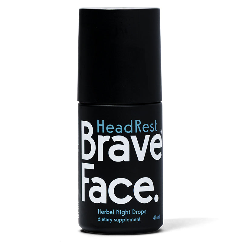 BraveFace HeadRest Herbal Night Drops available at Bear & Moo