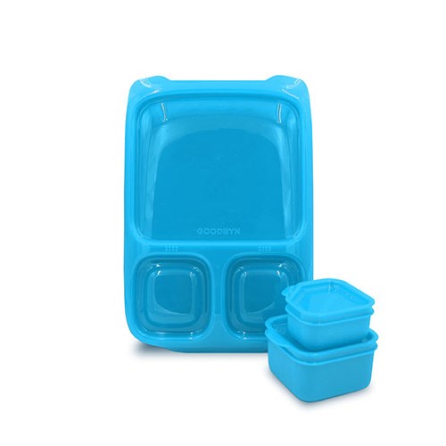 Goodbyn Hero Lunchbox in Neon Blue available at Bear & Moo