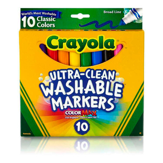 Crayola Ultra-Clean Washable Markers 10 Pack available at Bear & Moo