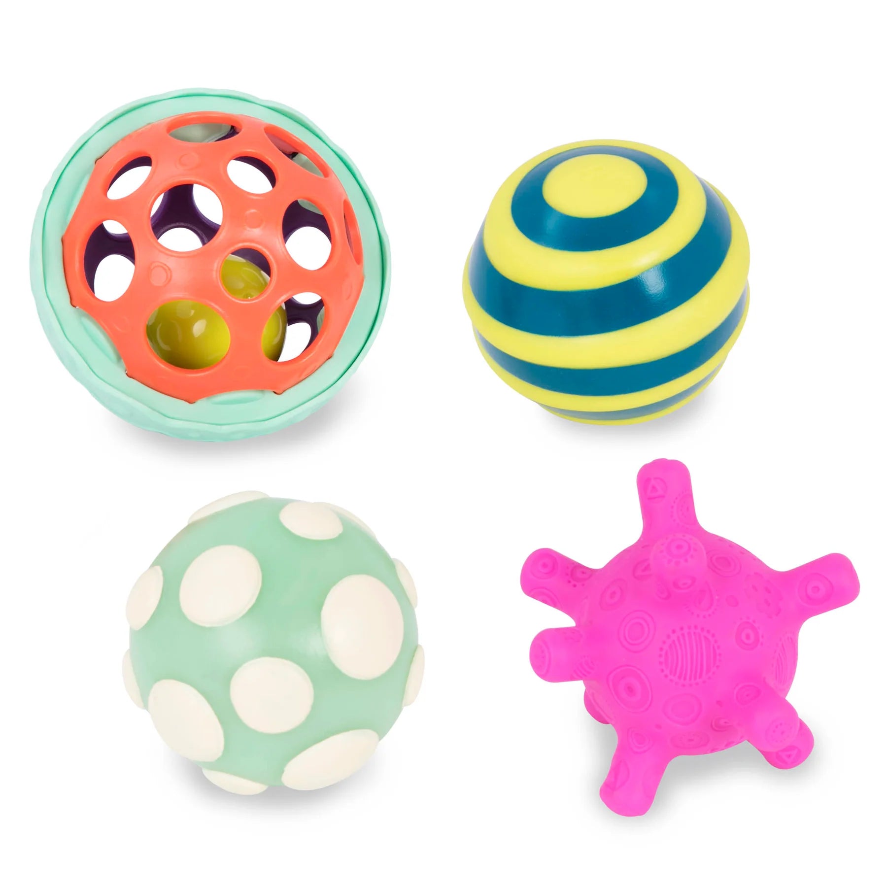 B. Toys B. Baby Ball-a-baloos Textured Balls available at Bear & Moo