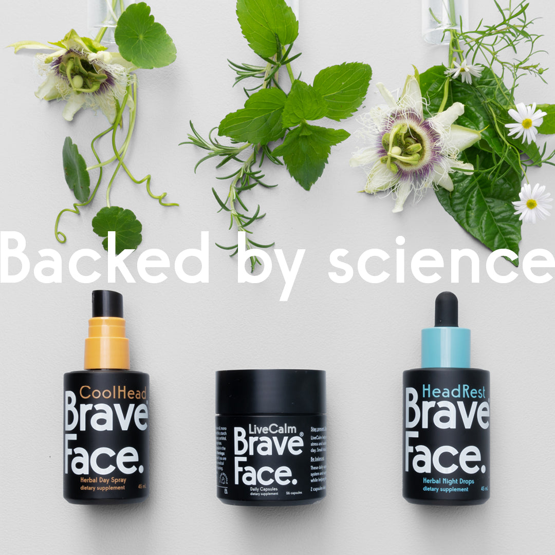 BraveFace HeadRest Herbal Night Drops available at Bear & Moo