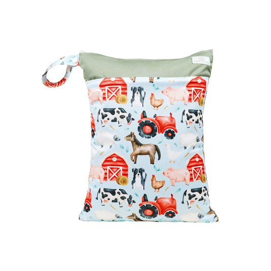 Bear & Moo Large Wet Bag | Large Swim Bag | Large Water Resistant Nappy Bag