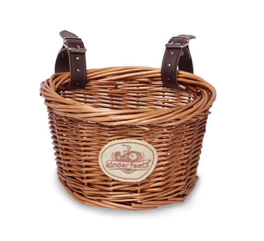 Kinderfeets Wicker Bike Basket available at Bear & Moo