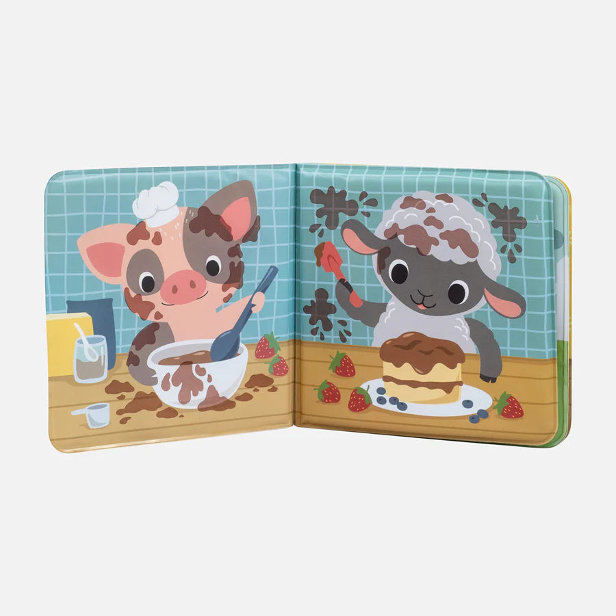 Tiger Tribe Bath Book | Messy Farm available at Bear & Moo