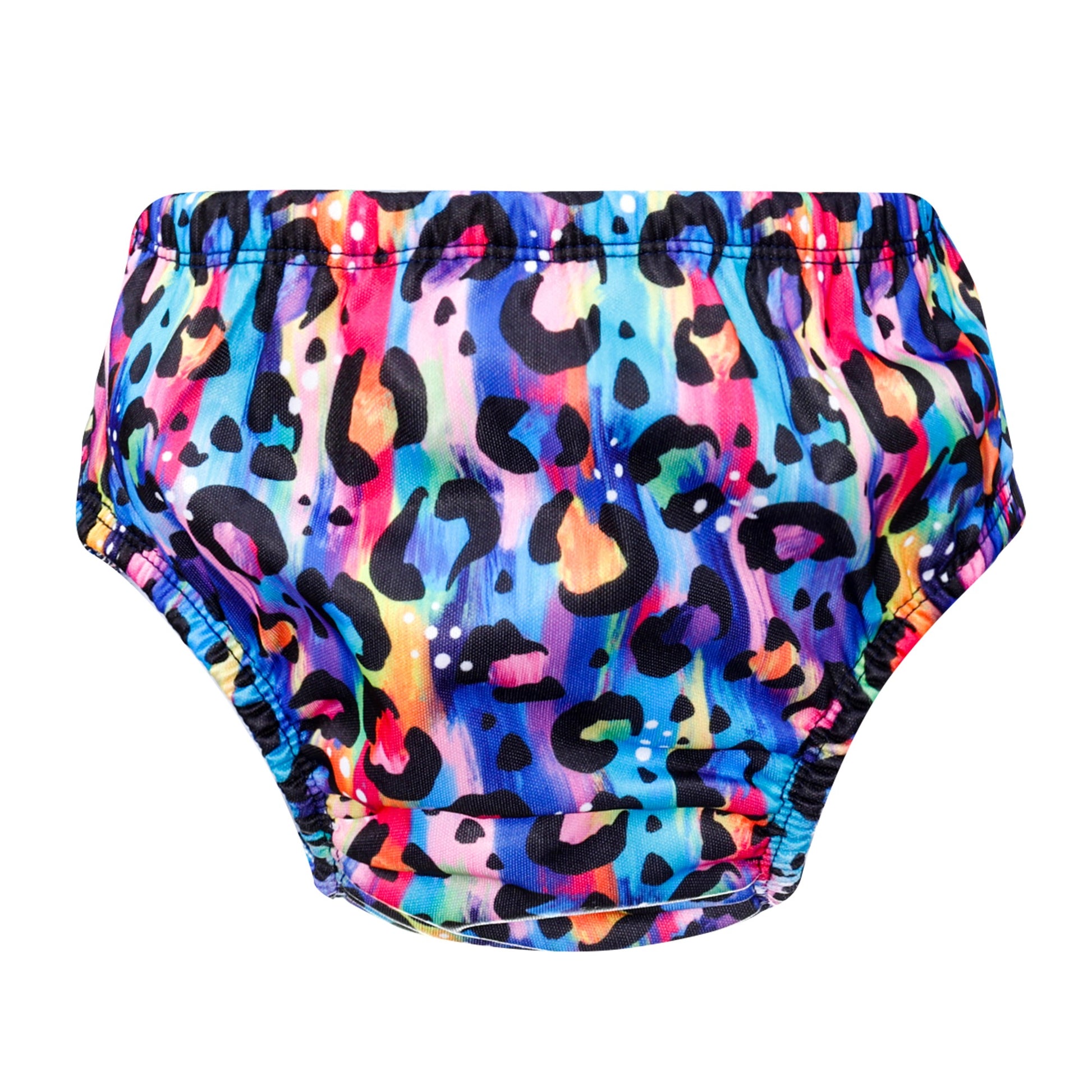 Bear & Moo Large Swim Nappy | Bright Leopard 