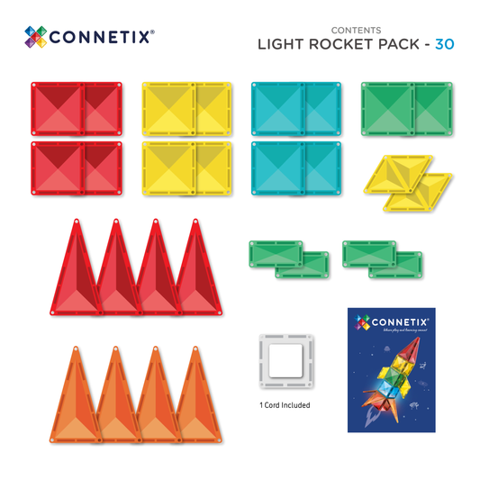 CONNETIX | 30 Piece Light Rocket Pack