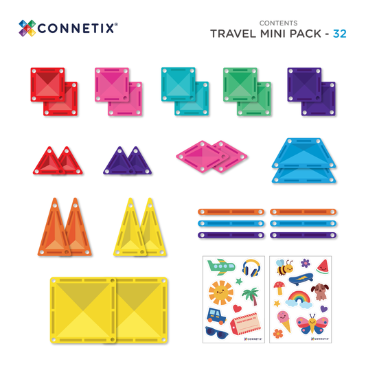 CONNETIX | 32 Piece Travel Mini Pack