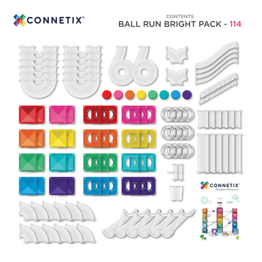 CONNETIX | 114 Piece Bright Ball Run Pack