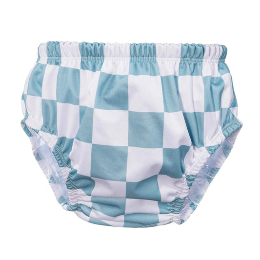 Bear & Moo Reusable Large Swim Nappy in Checkerboard