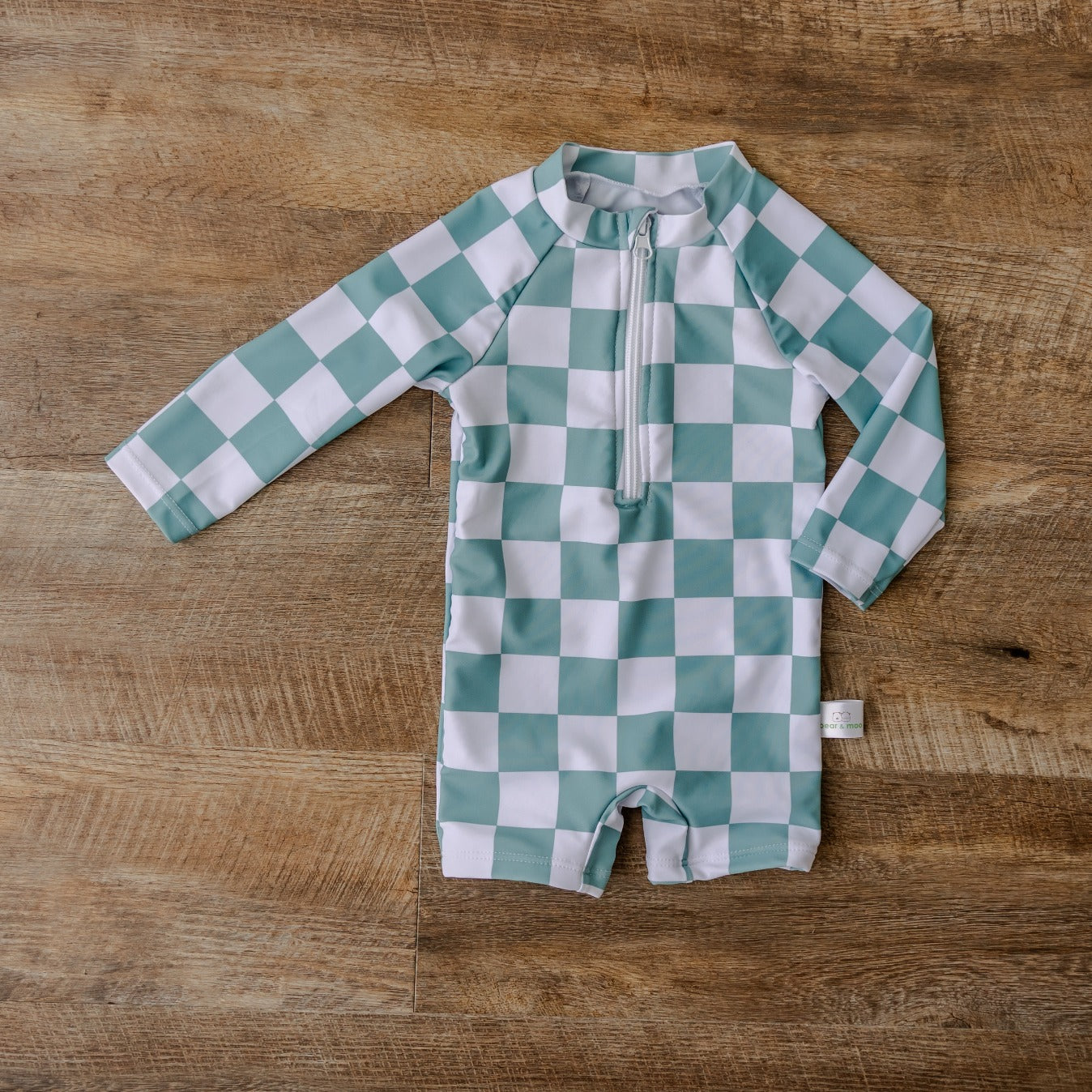 Bear & Moo Swimsuits | Emerson in Checkerboard | available at Bear & Moo
