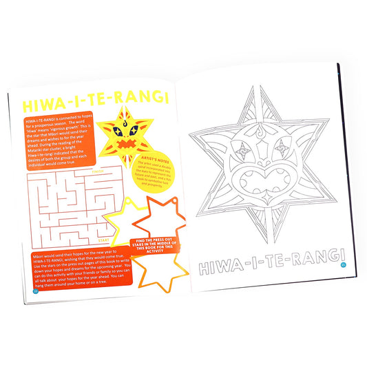 Matariki Colouring & Activity Book available at Bear & Moo
