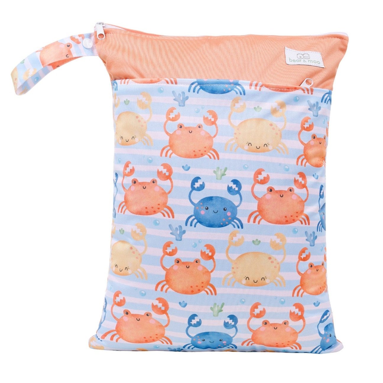 Bear & Moo Large Wet Bag | Reusable Waterproof Baby Bag