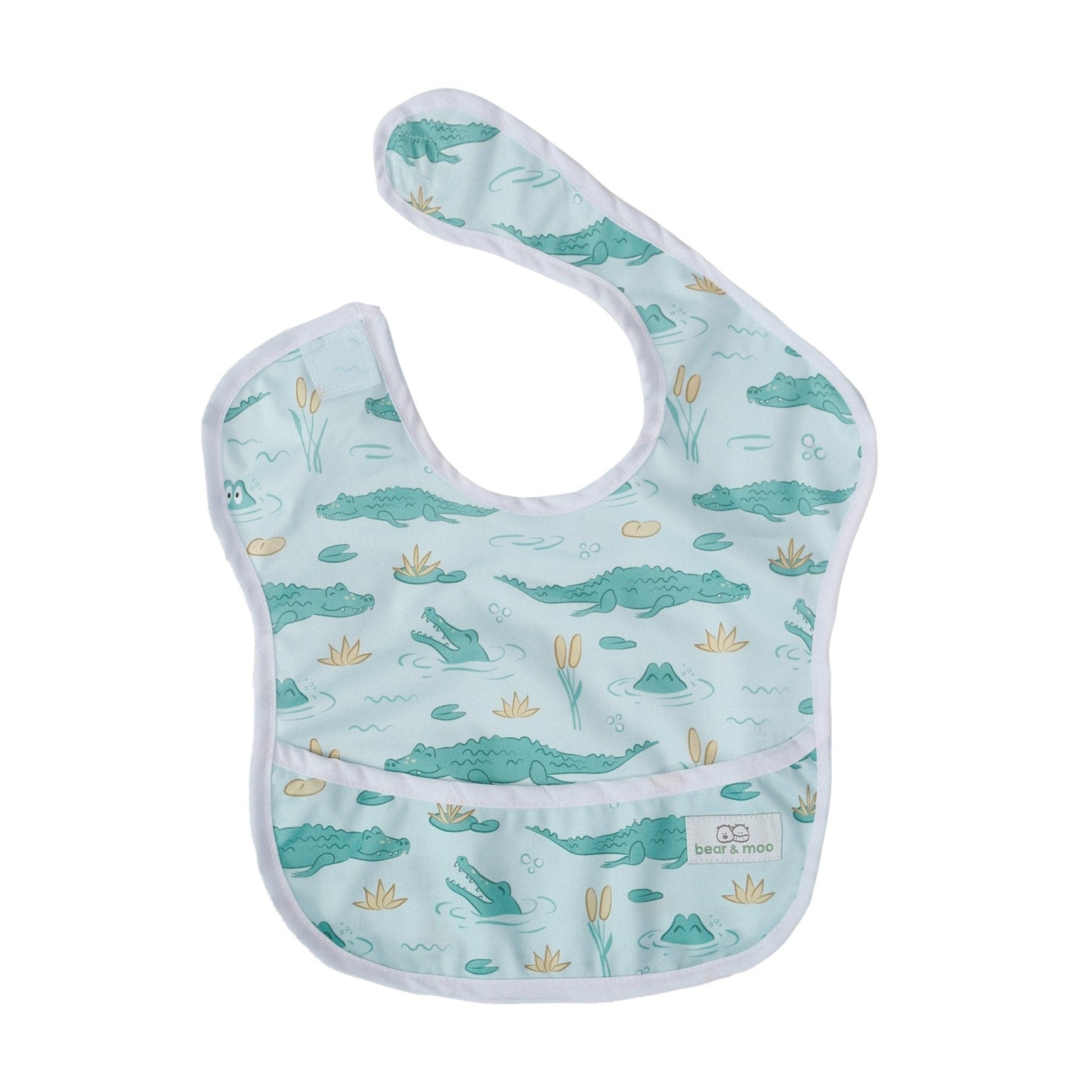 Classic Bib made with waterproof PUL material from Bear & Moo