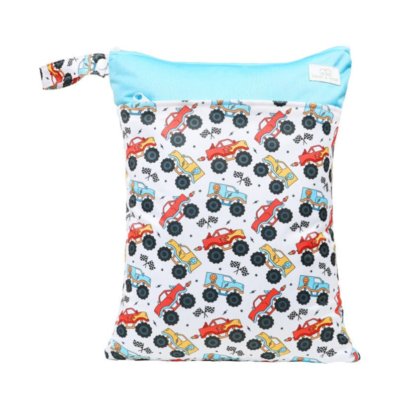 Bear & Moo Large Wet Bag | Large Swim Bag | Large Water Resistant Nappy Bag