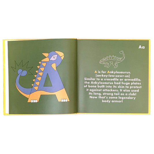 Dino Alphabet Book from Alphabet Legends | Bear & Moo