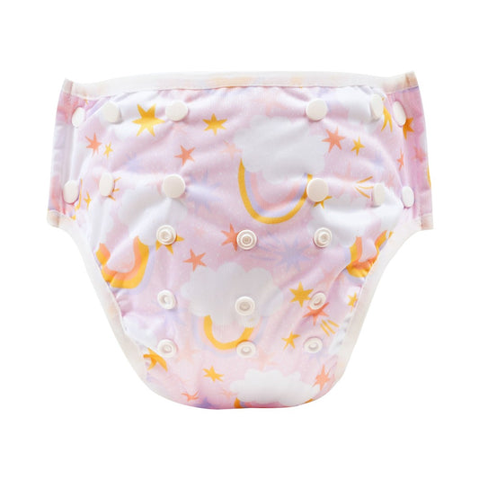 Bear & Moo Reusable Nappies | Reusable Swim Nappy | Dreamland print