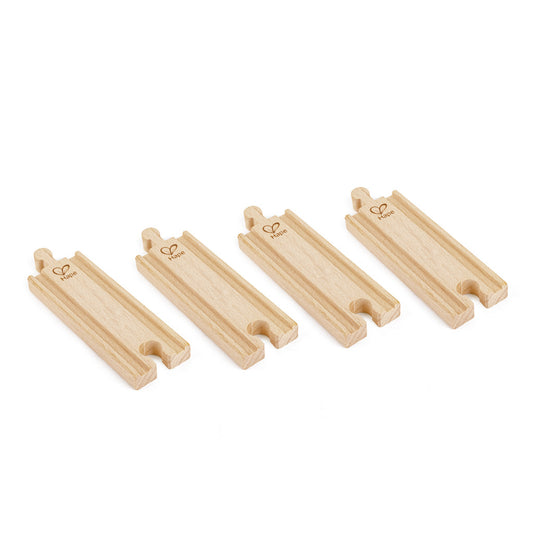 Hape Short Straight Track Pieces | 4 Piece available at Bear & Moo