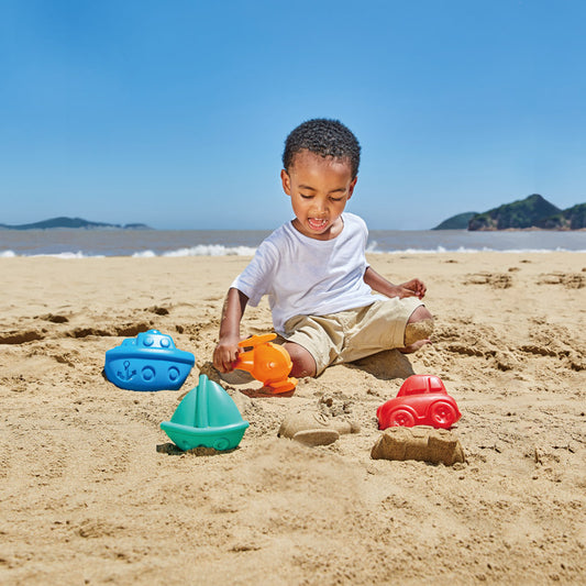 Hape Travel Sand Mould Set available at Bear & Moo